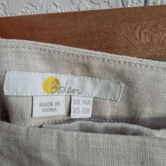 Boden Myra Wide Leg Linen Pants  Size 10 - Picture 10 of 12